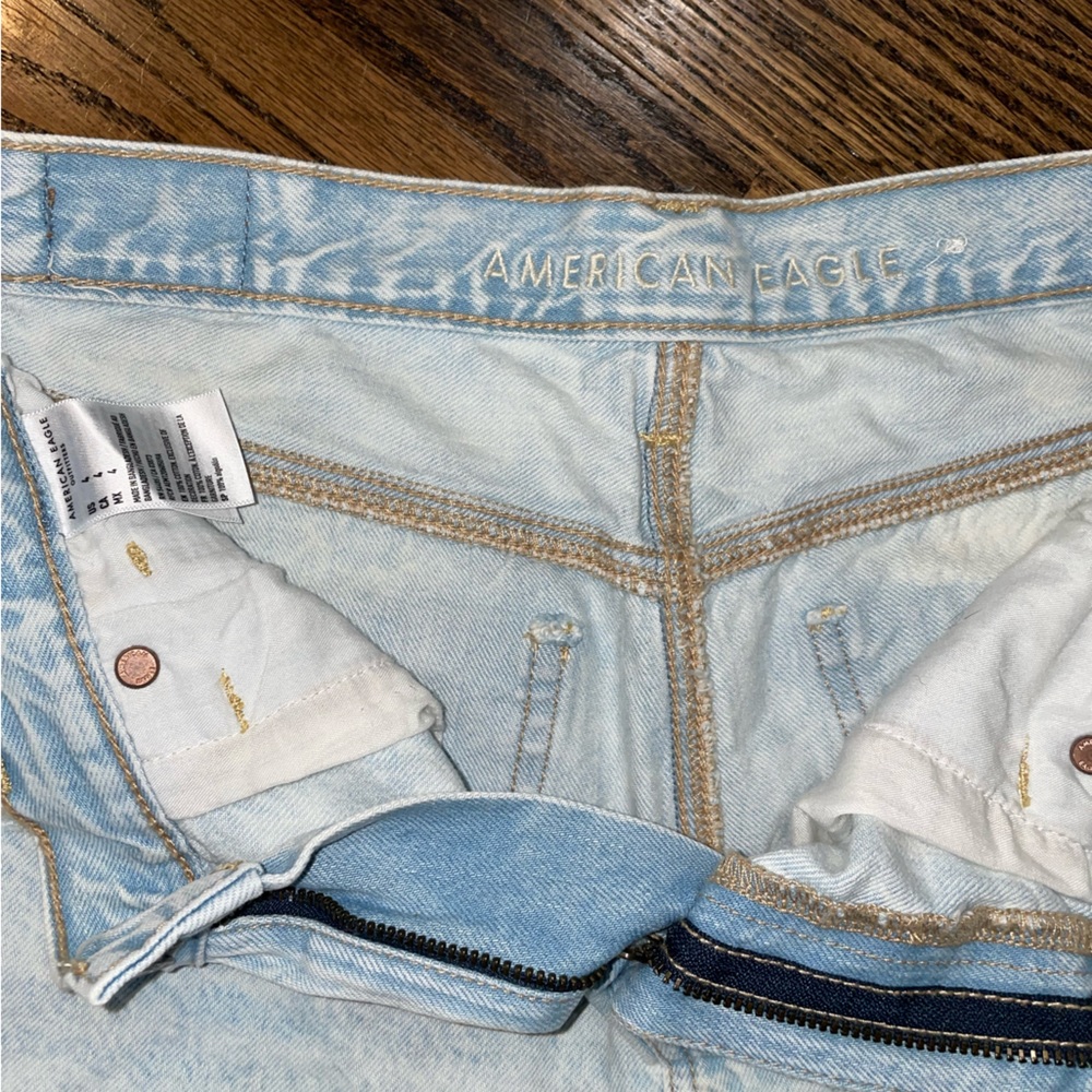 American eagle women’s jean shorts rainbow pockets - Picture 3 of 4